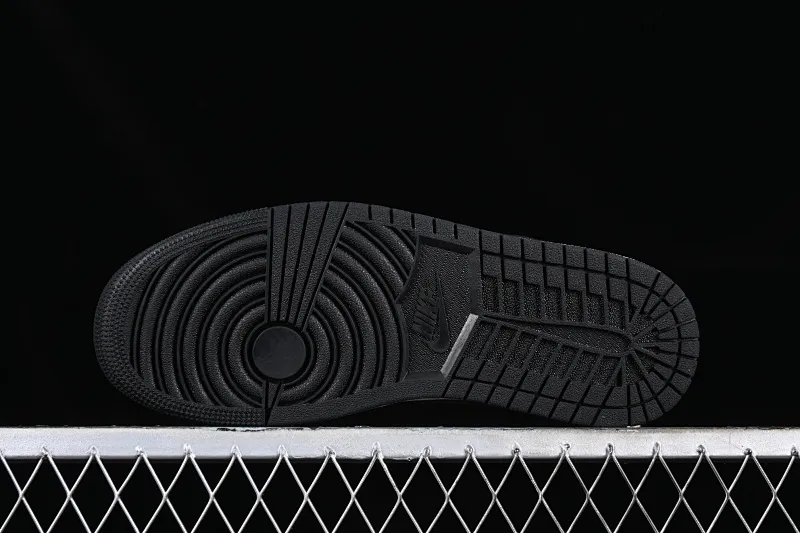 All categories Air Jordan Jordan series basketball shoes Air Jordan 1 Mid Air Jordan 1 Mid AJ1 Joe 1 all black burst pattern mid-top cultural casual sneakers FB9911-001